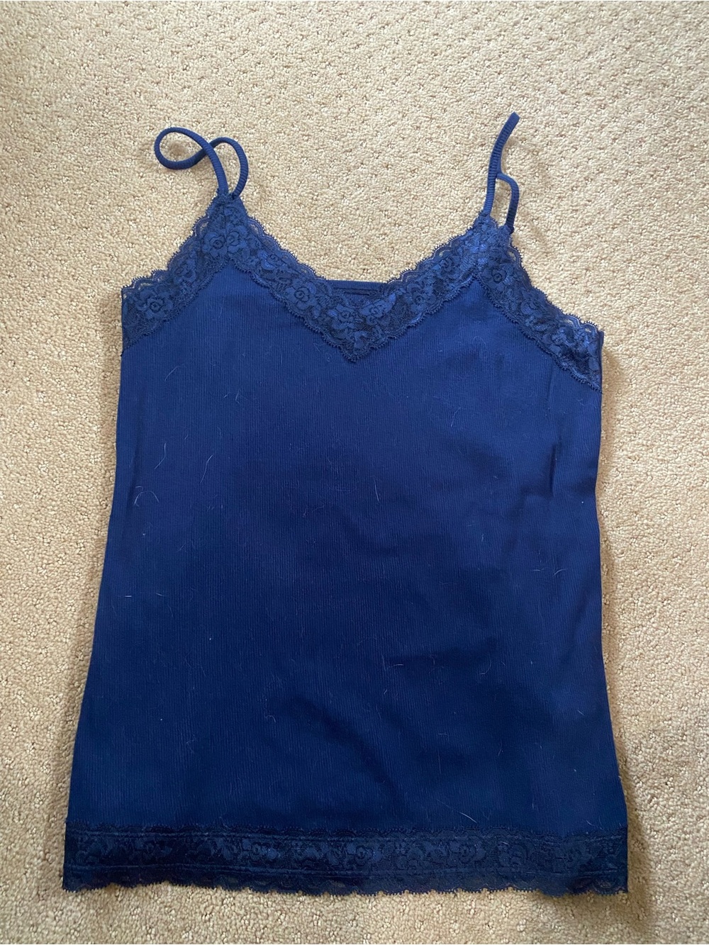 wild fable Navy Lace-Trim Camisole